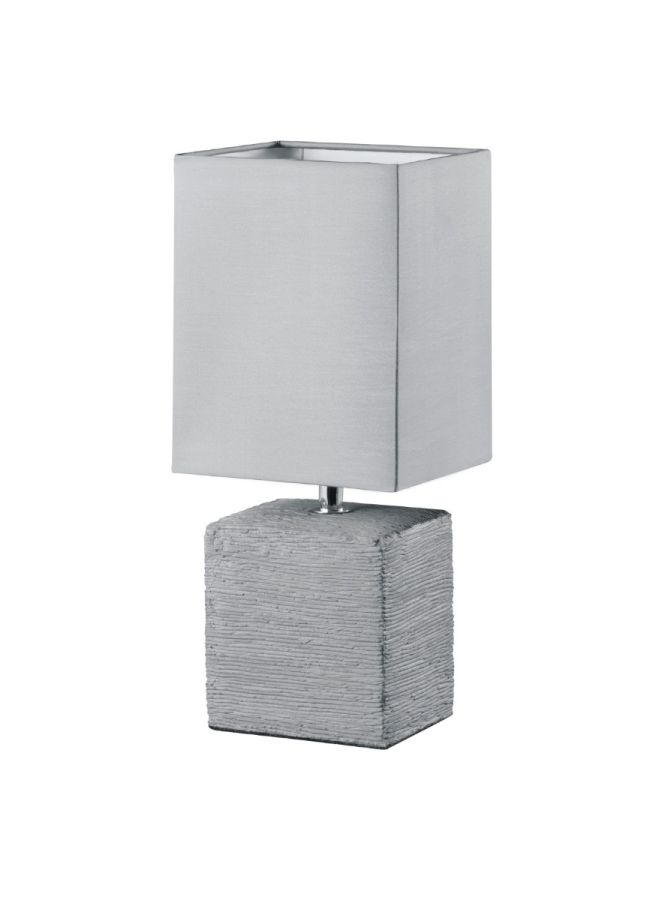 Λαμπατέρ Επιτραπέζιο 13*11*29 εκ. Βάση Κεραμικό / Αμπαζούρ Ύφασμα Γκρι Trio Ping R50131087