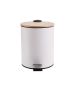 Χαρτοδοχείο Μπάνιου 5lt Soft Close Λευκό Estia Home Art Bamboo Essentials 02-12731