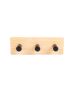 Κρεμάστρα Επιτοίχα Μεταλλική 3 Θέσεων 15x3,8x5cm Estia Home Art Bamboo Essentials 02-12809