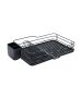 Πιατοθήκη Μονή με Δίσκο Μαύρη 43x29x11εκ. Estia Home Art 01-9618