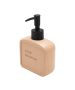 Αντλία Σαπουνιού Ρητίνης 210ml Μπεζ Estia Home Art Text 02-13417