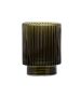 Ποτηροθήκη Μπάνιου 7,5x7,5x9,7cm Γυάλινη Λαδί Estia Home Art Olive Series 02-14889