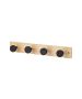 Κρεμάστρα Επιτοίχια Ξύλινη 4 Θέσεων 40x6x6cm Estia Home Art Bamboo Essentials 02-18337