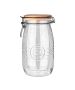Δοχείο Αποθήκευσης Γυάλινο 1500ml με Καπάκι Κλιπ Estia Home Art Allure 01-23911