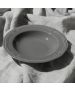 Πιάτο Βαθύ Πορσελάνινο Ανάγλυφο 23cm Estia Home Art Athenee Grey 07-13677