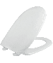 Κάλυμμα Λεκάνης WC Passepartout Βακελιτικό Λευκό 42,8-44,6x36cm Οπές 12,6-18,3cm Vitruvit,Kerafina, Ideal Standard, Indusa D shape Elvit 0086 