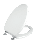 Κάλυμμα Λεκάνης WC Polyester B.T Λευκό 43-49x36cm Οπές 11-20cm Ideal Standard Capri-Cesame Erica-Fenise Elvit 0099 
