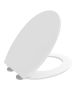 Κάλυμμα Λεκάνης W.C Λευκό Βακελιτικό 45,6x37cm Οπές 9,5-21,5cm Slim Soft Close-Quick Release Ideal Standard Μπαχάμα 2004 Elvit 0224