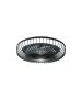 Ανεμιστήρας Οροφής Control Ø55xH25cm 72w DC 3CCT LED Fan Light in Black Color Inlight Waterton 101000620