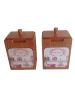 Σετ 2 δοχεία καφέ-ζάχαρη ξύλινα DC-021C Etoile DC-021C