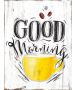 Ξύλινο Κρεμαστό 30x40cm "Good Morning" Etoile NN-711-52
