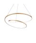 Φωτιστικό Κρεμαστό Ø600x150xΗ2150mm Led Dimmable 48w 3000K 5300lm Brushed Brass Ideal Lux Oz SP D60 Dali 304564