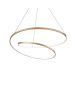 Φωτιστικό Κρεμαστό Ø600x150xΗ2150mm Led 48w 3000K 5300lm Brushed Brass Ideal Lux Oz SP D60 On Off 269443
