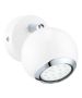 Σποτ Μονόφωτο D7x13cm 1xGU10 2,8w 3000Κ 250lm Ατσάλι Νίκελ-Λευκό Eglo Bimeda 31001