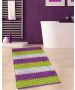 Πατάκι Μπάνιου Λαχανί -Μωβ 70x120cm #2335 Cotton Chenille San Lorentzo 1508 LIME ΡURΡL