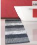 Πατάκι Μπάνιου Λευκό-Γκρι 70x120cm #2335 Cotton Chenille San Lorentzo 1508 WH-GREY