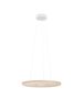 Κρεμαστό Φωτιστικό 61,2xH150cm Ξύλο Φυσικό LED 4000K 5400lm Μονόφωτο Μπεζ Eglo Dehesa 390297