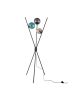 Φωτιστικό Επιδαπέδιο Τρίποδο Τρίφωτο  156 εκ. Μαύρο-Πολύχρωμες Μπάλλες Trio Lighting Lance 403400317
