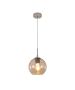 Κρεμαστό Φωτιστικό από Μελί Γυαλί 1xE27 D:18cm Inlight 4039-B-Amber 