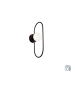 Φωτιστικό Απλίκα Επίτοιχη 1*G9  Μαύρο Μέταλλο /Γυαλί Οπάλ Σατινάτο Viokef Fancy 4208900