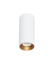 Φωτιστικό Σποτ Οροφής Ø7,5xY14 cm με Χάλκινο Reflector Γύψος Λευκός 1xGU10 Viokef Flame 4209600