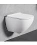 Λεκάνη Κρεμαστή 52 εκ. Rimless Λευκή Κάλυμμα Slim Soft Close Αποσπώμενο Bianco Ceramica Remo RM11000SC 