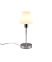 Πορτατίφ 12xH32cm 1xE14 Λευκό Καπέλο Βάση Χρωμέ Trio Lighting Luis II 595700106