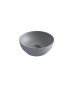 Νιπτήρας Πορσελάνη Επιτραπέζιος Ø38xY14,4 cm Olympia Trend Round 02 Grey Matt Orabella 60121