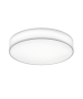 Lugano Μοντέρνα Υφασμάτινη Πλαφονιέρα Οροφής με Ενσωματωμένο LED σε Λευκό χρώμα 60cm Trio Lighting 621914001