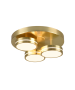 Πλαφονιέρα Οροφής Ø35cm Μέταλλο Brass Matt LED 3x8,5w 3000K 3x1000lm Trio Lighting Franklin 626510308