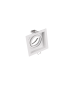 Kenai Τετράγωνο Μεταλλικό Χωνευτό Σποτ με Ντουί GU10 Κινούμενο σε Λευκό χρώμα 9.2x9.2cm Trio Lighting 651600131