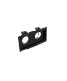 Kenai Παραλληλόγραμμο Μεταλλικό Χωνευτό Σποτ με Ντουί GU10 Διπλό Κινούμενο σε Μαύρο χρώμα 17.2x9.2cm Trio Lighting 651600232