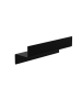 Ράφι Μεσαίας Πρόσοψης W300xD93xH100mm Stainless Steel Black Matt Verdi Strantza 7232805