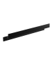 Ράφι Μεσαίας Πρόσοψης W700xD93xH100mm Stainless Steel Black Matt Verdi Strantza 7233005