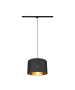 Duoline Μοντέρνο Κρεμαστό Φωτιστικό Μονόφωτο Ράγα με Ντουί E27 σε Μαύρο Χρώμα Trio Lighting 73820180