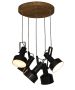 HL-243S-5P FARCOM BLACK PENDANT HOMELIGHTING 77-3051