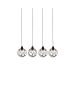 HL-3588-4 ALINE BLACK PENDANT HOMELIGHTING 77-4068