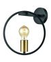 KQ 9016-1W HOOP WALL LAMP BLACK & BRUSHED BRASS HOMELIGHTING 77-8175