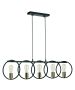 KQ 9016-5 HOOP PENDANT BLACK & BRUSHED BRASS HOMELIGHTING 77-8176