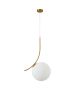 SE21-GM-30 SCEPTRE GOLD MATT OPAL GLASS PENDANT Γ3 HOMELIGHTING 77-8271
