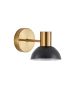 SE21-GM-16-MS3 ADEPT GOLD MATT WALL LAMP BLACK METAL SHADE+ + HOMELIGHTING 77-8309