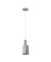 SE21-NM-4-GL1 ADEPT TUBE Nickel Matt Pendant Smoked Glass+ HOMELIGHTING 77-8392