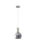 SE21-NM-4-GL2 ADEPT TUBE Nickel Matt Pendant Smoked Glass+ HOMELIGHTING 77-8399