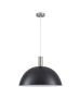 SE21-NM-4-MS50 ADEPT TUBE Nickel Matt Pendant Black Metal Shade+ HOMELIGHTING 77-8410