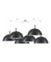 SE21-NM-4-NM6-MS50 ADEPT TUBE Nickel Matt Pendant Black Metal Shade+ HOMELIGHTING 77-8411