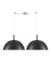 SE21-NM-4-NM2-MS50 ADEPT TUBE Nickel Matt Pendant Black Metal Shade+ HOMELIGHTING 77-8413