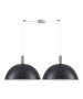 SE21-NM-4-NM2-MS50 ADEPT TUBE Nickel Matt Pendant Black Metal Shade+ HOMELIGHTING 77-8413