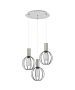 SE21-NM-4-3NM-GR2 ADEPT TUBE Nickel Matt Pendant Black Metal Grid+ HOMELIGHTING 77-8446