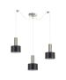 SE21-NM-4-NM3-MS1 ADEPT TUBE Nickel Matt Pendant Black Metal Shade+ HOMELIGHTING 77-8451