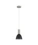 SE21-NM-4-MS2 ADEPT TUBE Nickel Matt Pendant Black Metal Shade+ HOMELIGHTING 77-8456